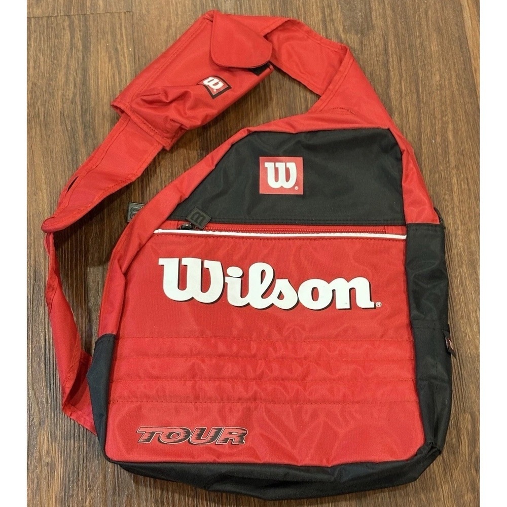 American Vintage Wilson Tour Tennis Red Shoulder Bag